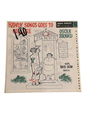 Oscar Brand Bawdy Songs Goes To College Vinyl